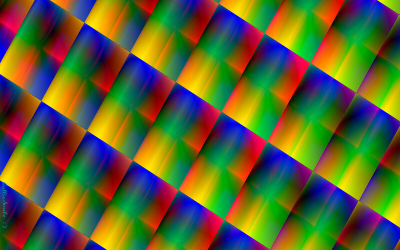 Diagonal Rainbow Grid
