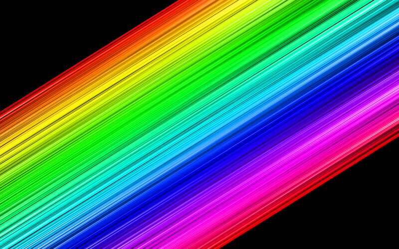 diagonal rainbow light streaks
