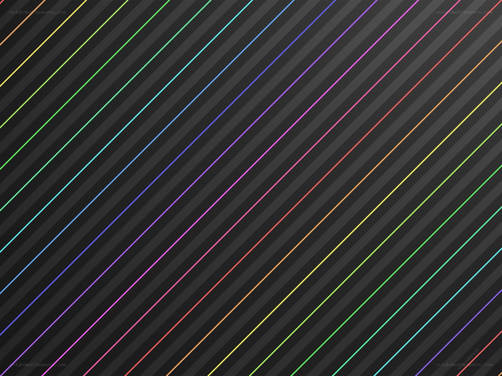 diagonal rainbow lines