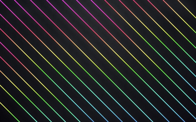 diagonal rainbow lines