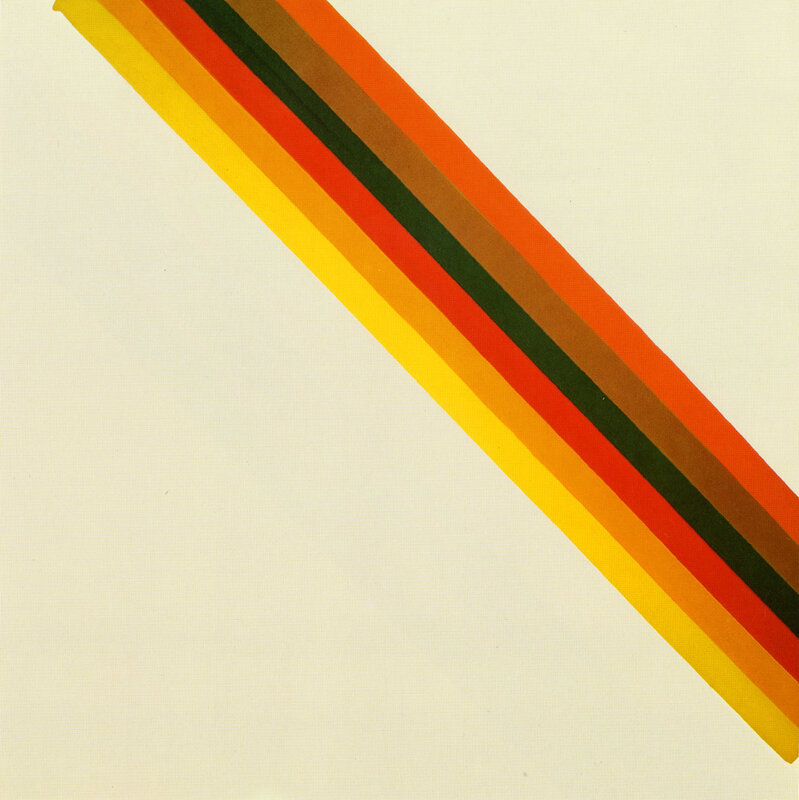 diagonal rainbow stripes