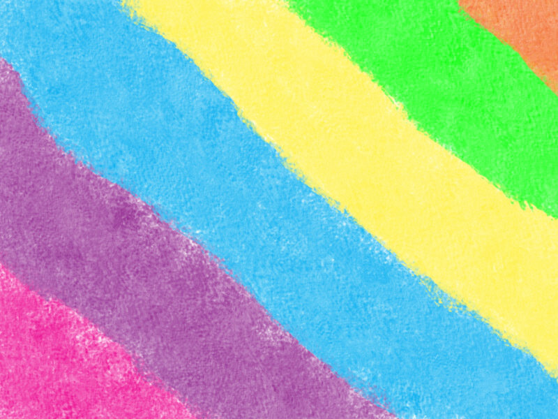 Diagonal Rainbow Stripes — Pink, Vibrant