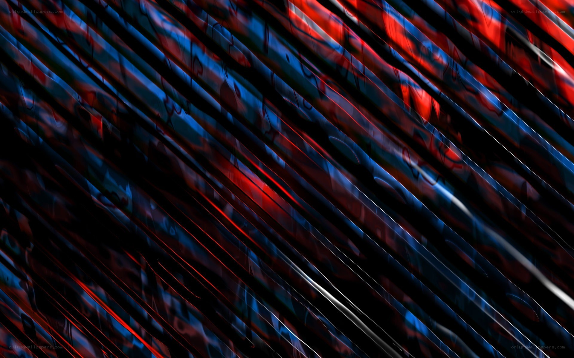 diagonal red and blue lines