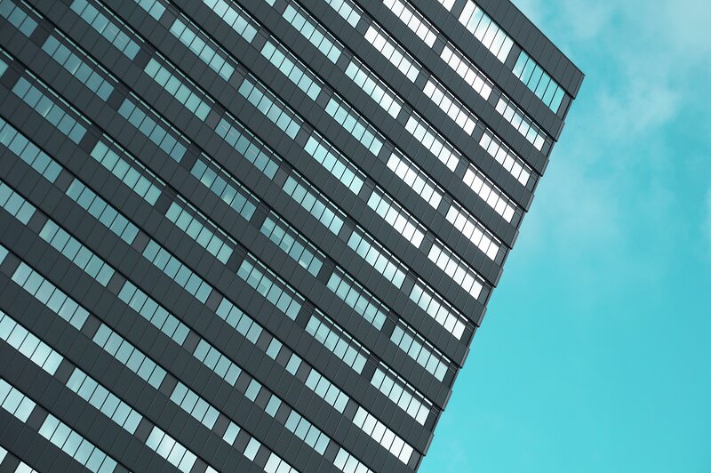 Diagonal Skyscraper Facade