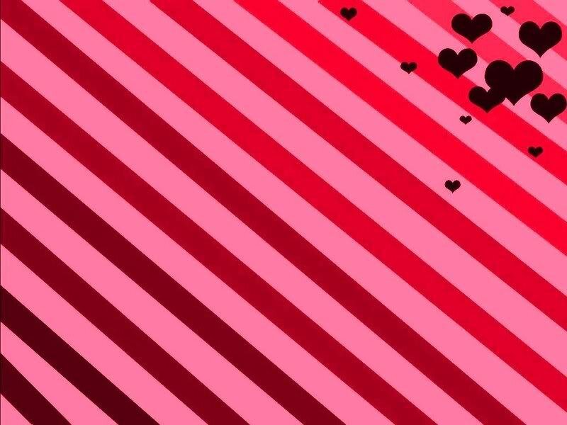 diagonal striped hearts