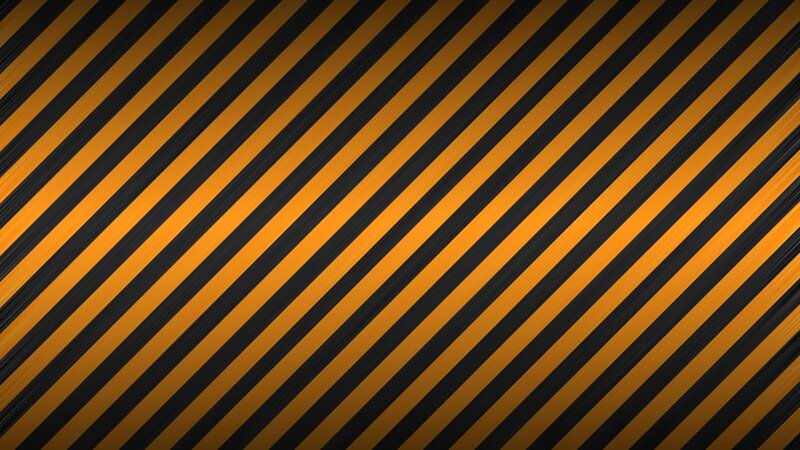 Diagonal Striped Pattern — Black, Warning