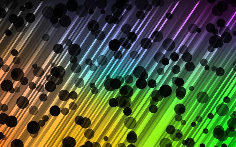 Diagonal Striped Pattern — Green, Vibrant, Abstract, Circles