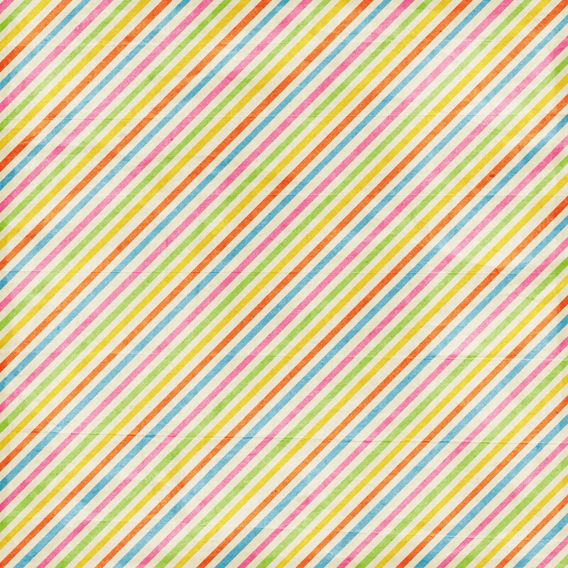 Diagonal Striped Pattern — Yellow, Playful