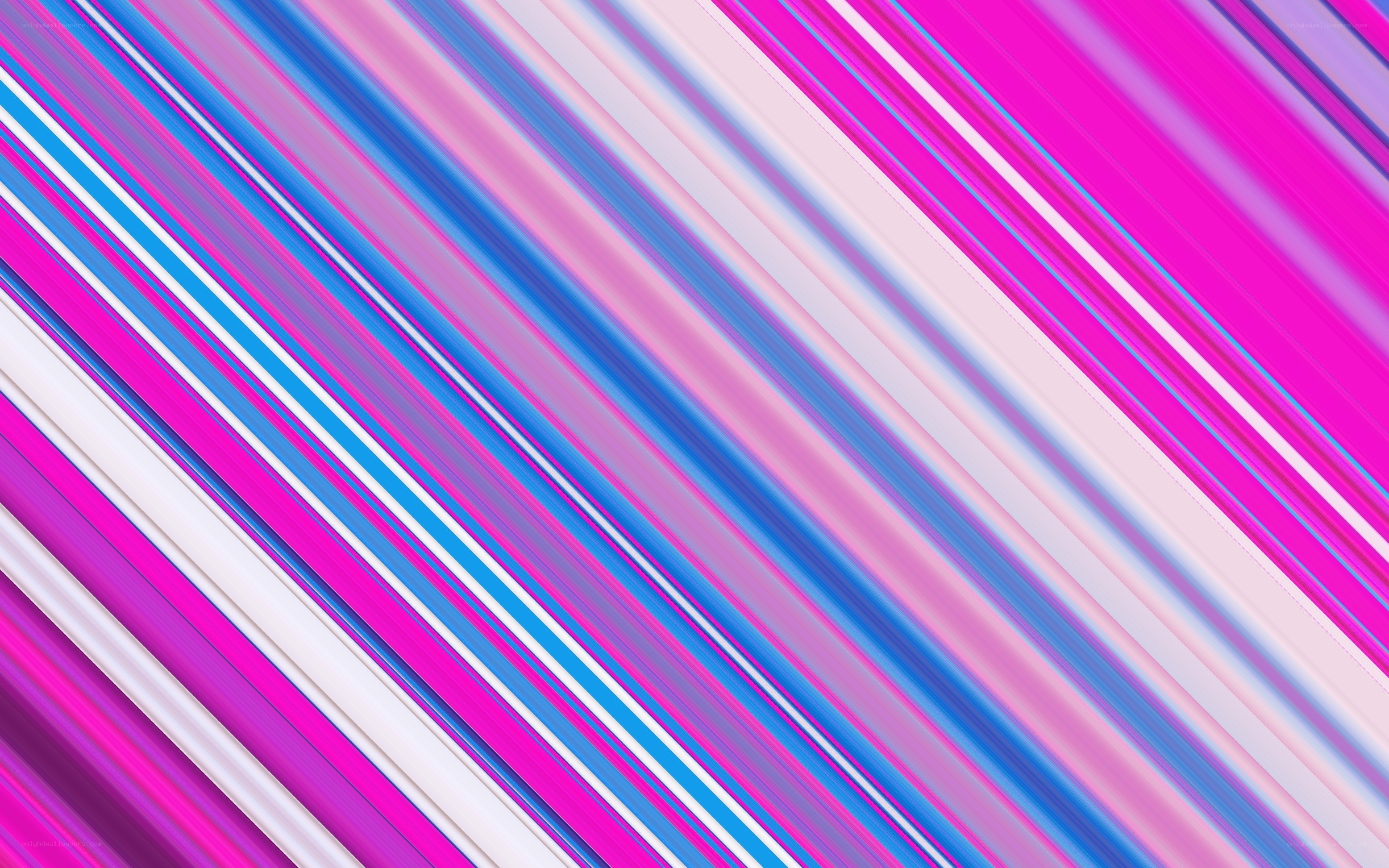 diagonal stripes of pink and blue