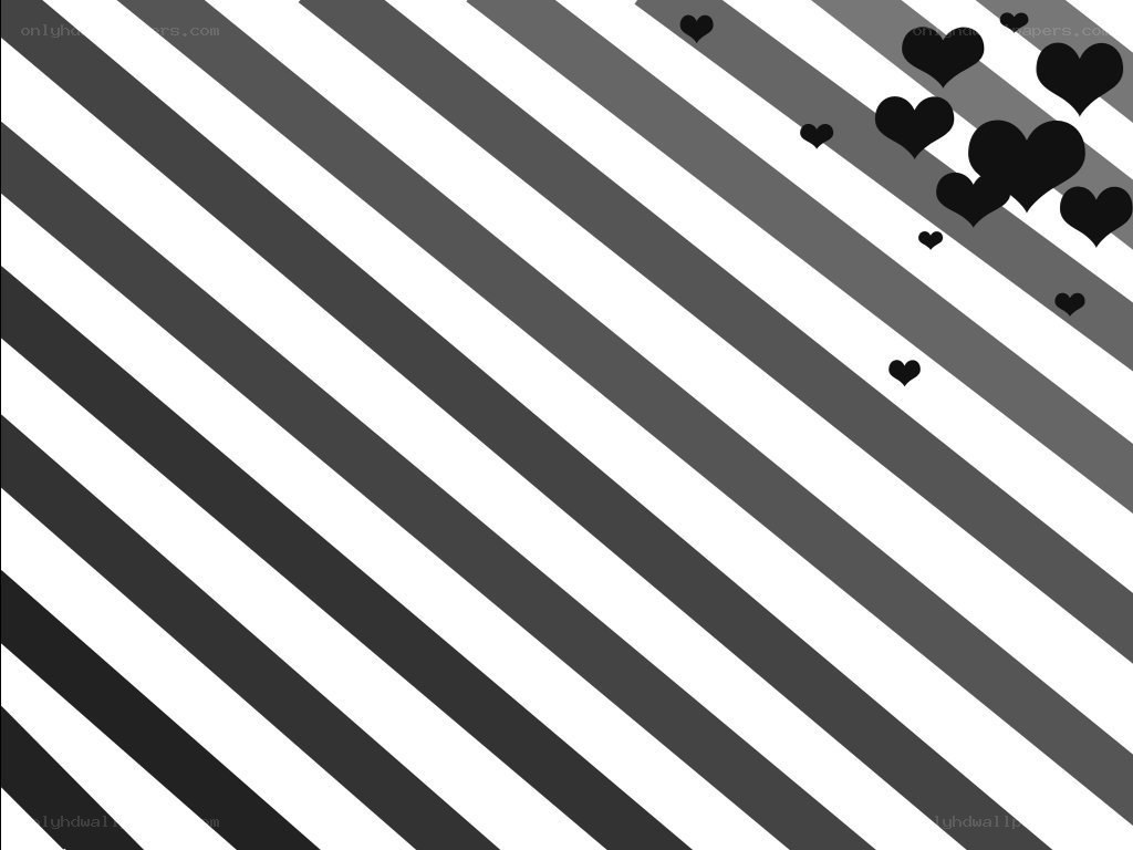 diagonal stripes with hearts
