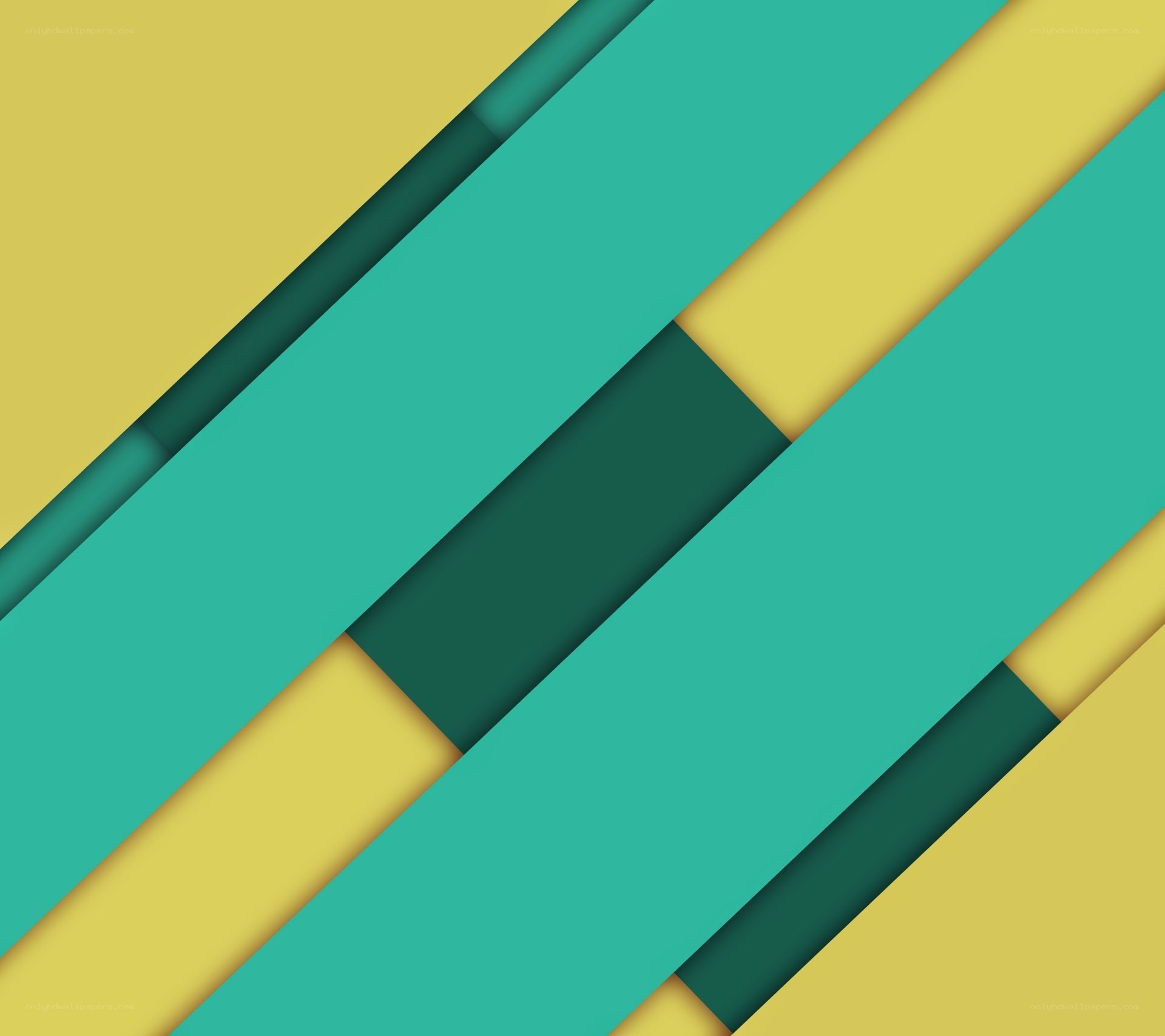 diagonal teal and yellow stripes