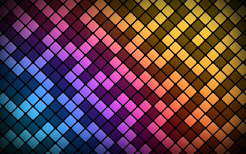 Diagonal Tile Pattern — Blue