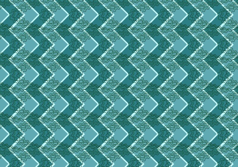 Diagonal Wave Pattern — Teal