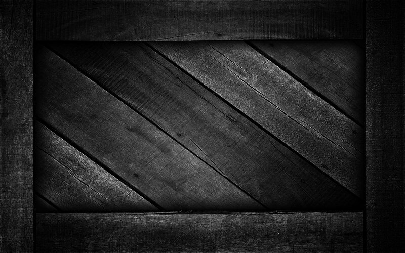Diagonal Wooden Planks — Black, Dark
