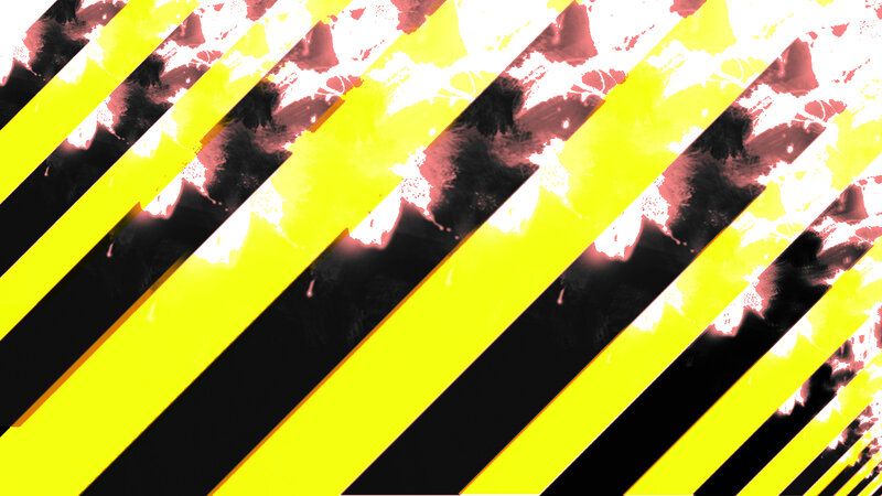 diagonal yellow and black stripes