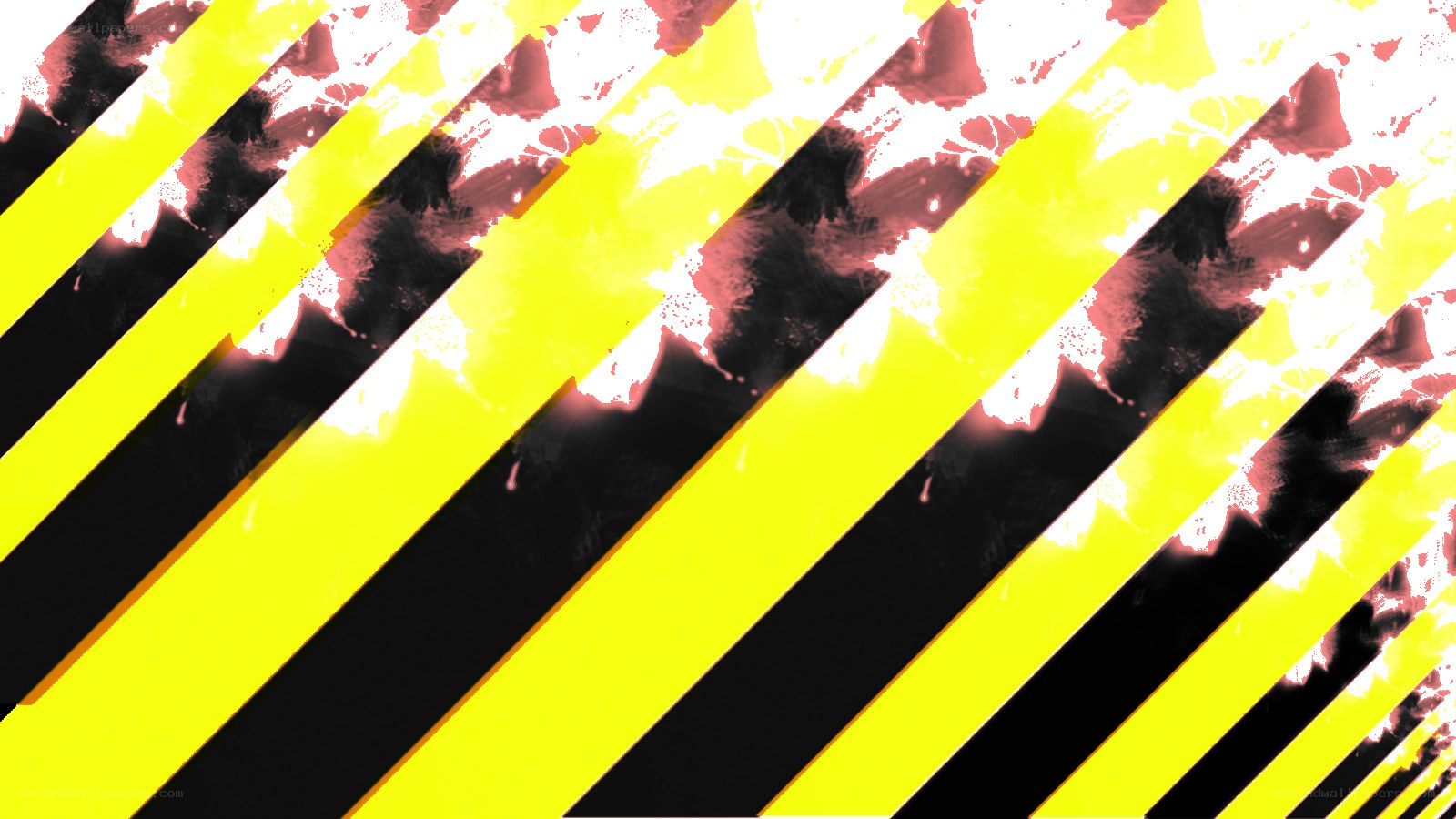 diagonal yellow and black stripes