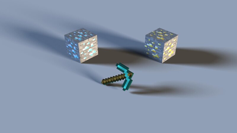 Diamond and Gold Ore Blocks