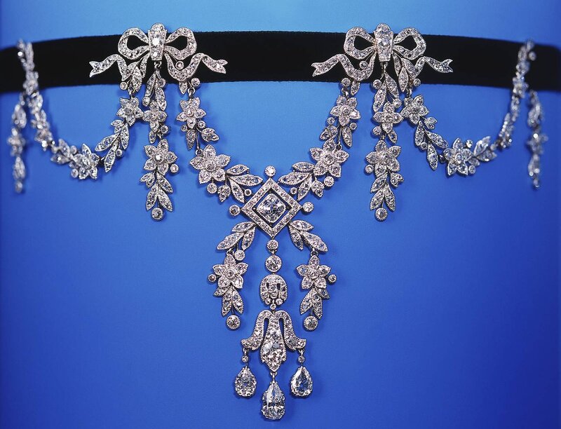 Diamond choker necklace