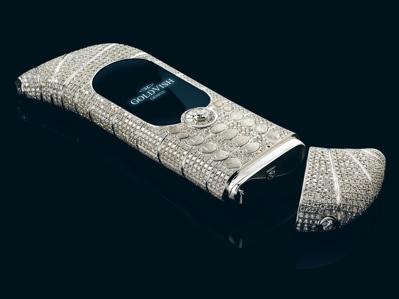 Diamond-encrusted luxury phone