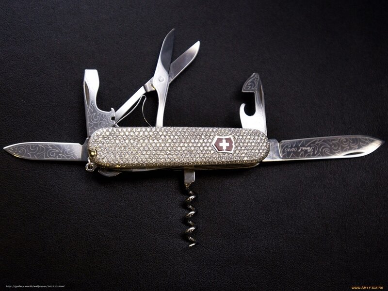Diamond-encrusted Swiss Army knife