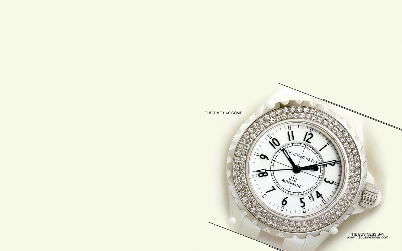 diamond-encrusted watch advertisement