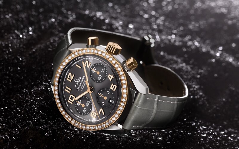 Diamond-encrusted Watch