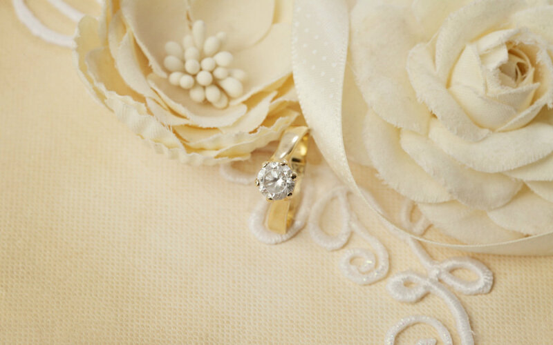 Diamond Engagement Ring — Cream