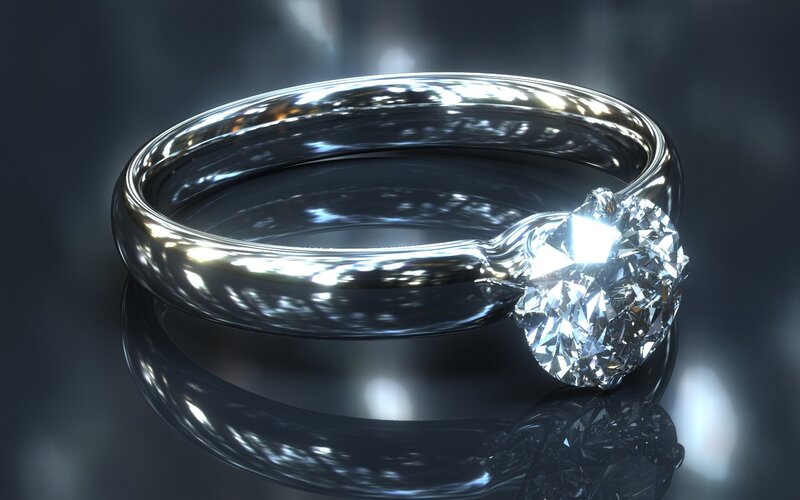 Diamond engagement ring