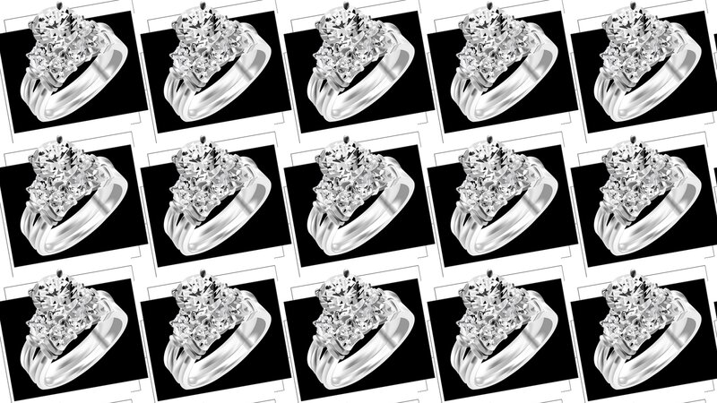 Diamond Engagement Ring — White