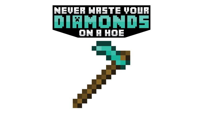 Diamond Hoe Pixel Art