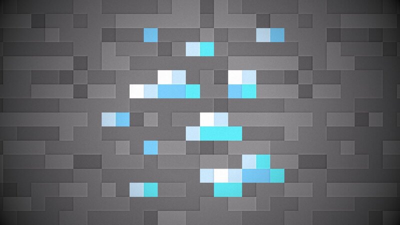 Diamond Ore in Stone — Gray
