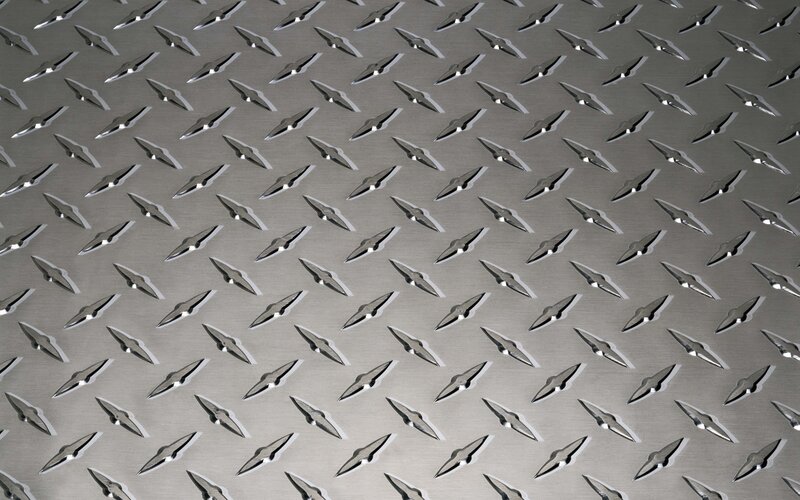 diamond plate metal surface