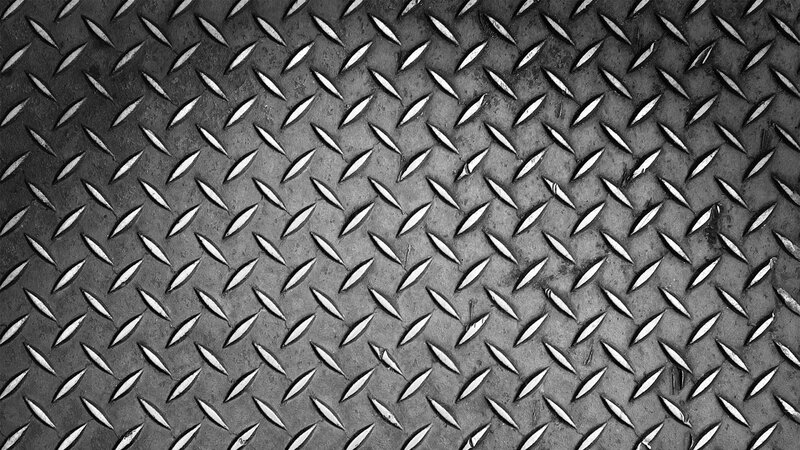 Diamond Plate Metal Surface — Black, Industrial, Photograph
