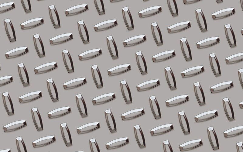 Diamond Plate Metal Surface — Gray, Industrial, 3d Render