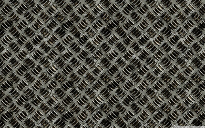 Diamond Plate Metal Surface — Industrial, Black