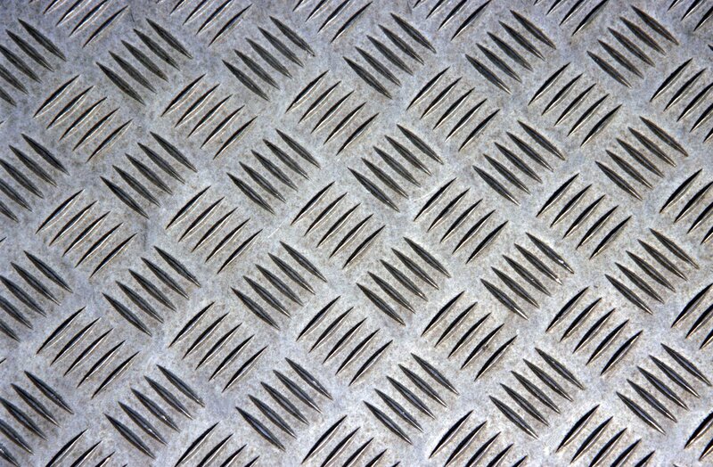 Diamond Plate Metal Surface — Photograph, Pattern