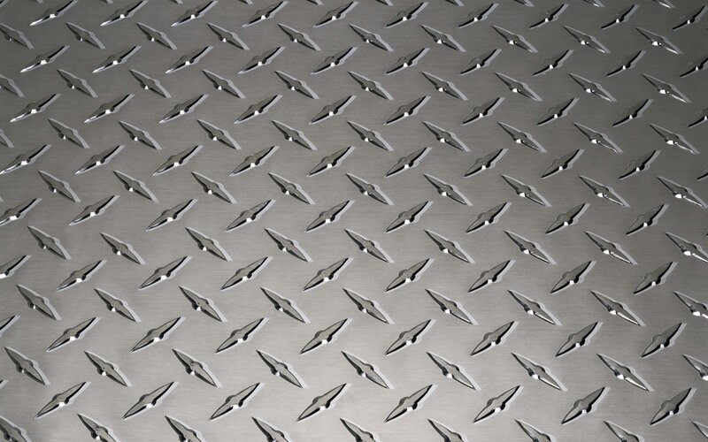 diamond plate metal surface