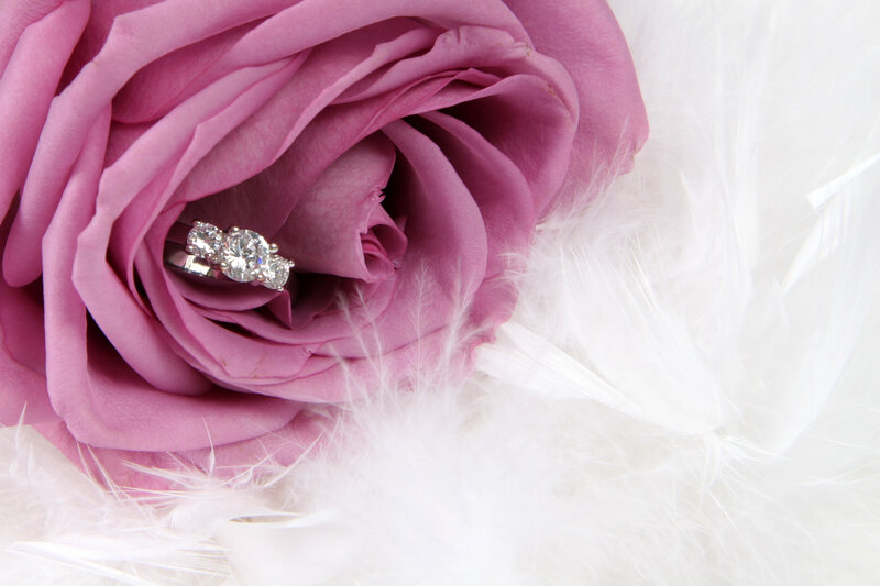 Diamond Ring in Rose — Pink, Romantic