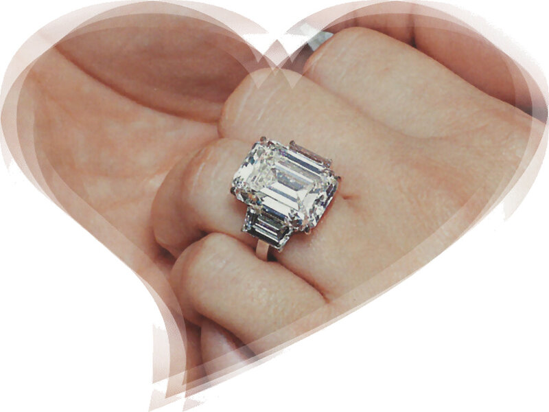 Diamond Ring on Hand