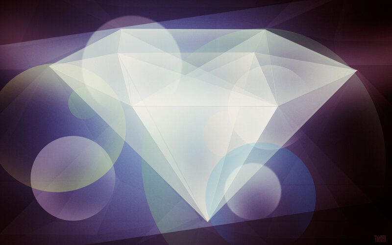 Diamond Shape with Circles
