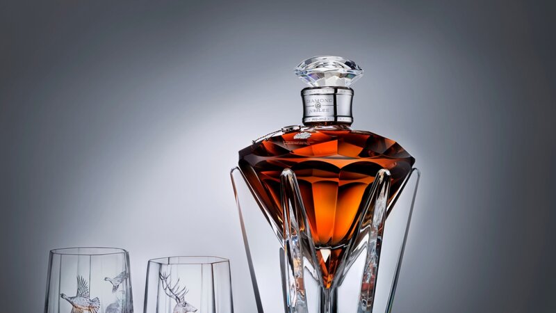 Diamond-shaped Whiskey Bottle