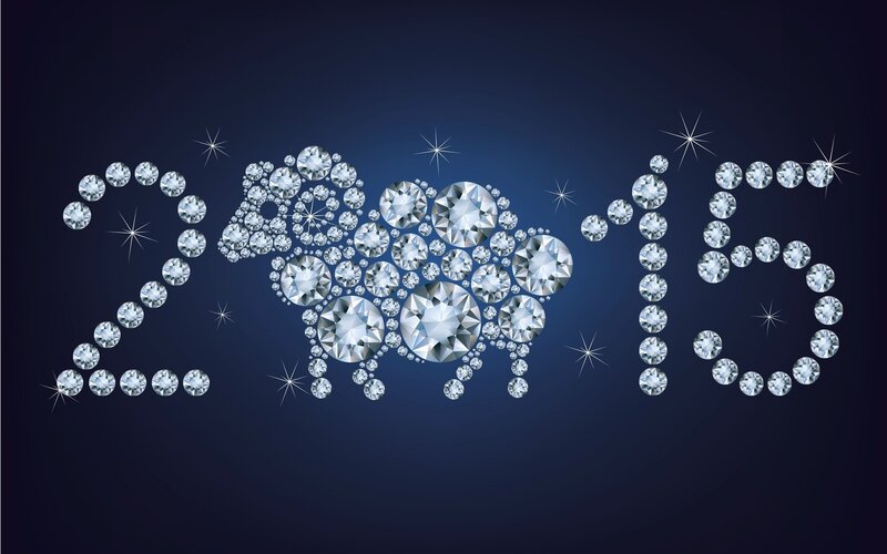 Diamond Sheep Shape — Blue