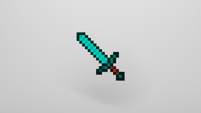 Diamond Sword — Cyan