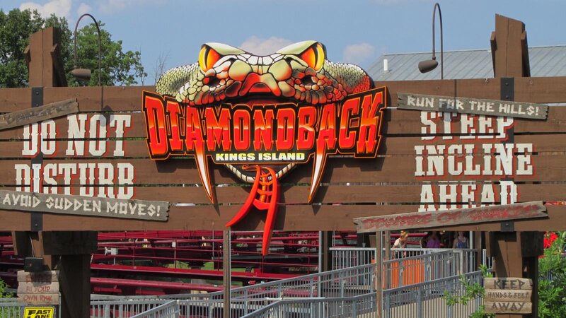 Diamondback Roller Coaster Sign
