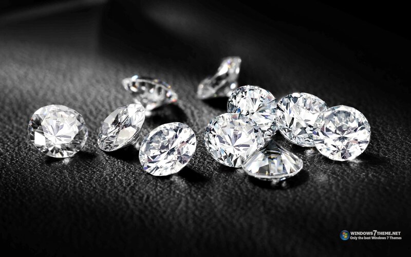 Diamonds on Black Surface — Dramatic, Photograph