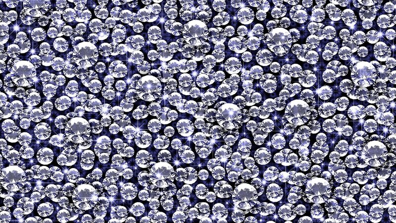 Diamonds on Dark Background — Blue