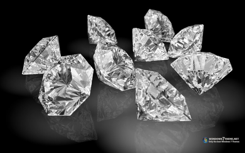 Diamonds on Reflective Surface