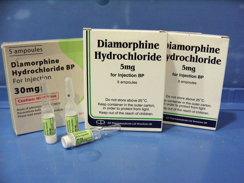 Diamorphine Hydrochloride injection boxes