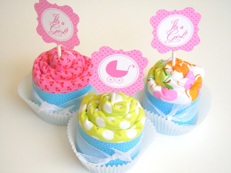 Diaper Cupcakes