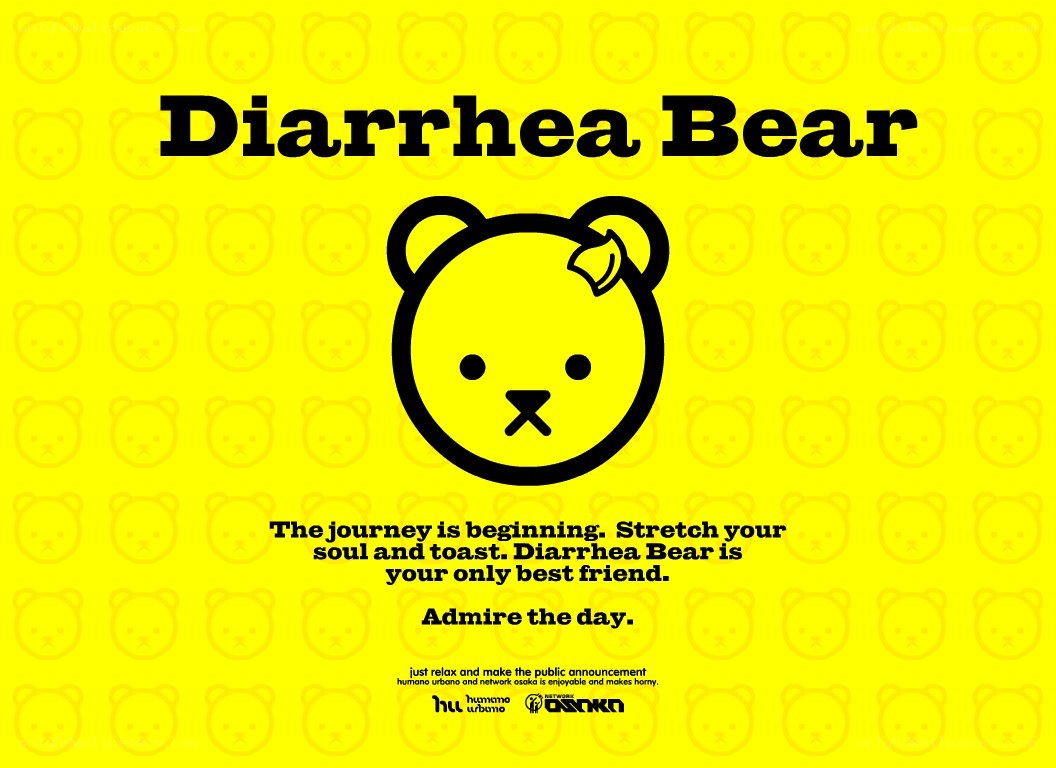 Diarrhea Bear advertisement
